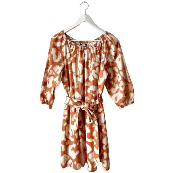 Elizabeth and James Dresses & Skirts - Elizabeth  And James Brown And White  Cheetah  Print Dress Size Medium